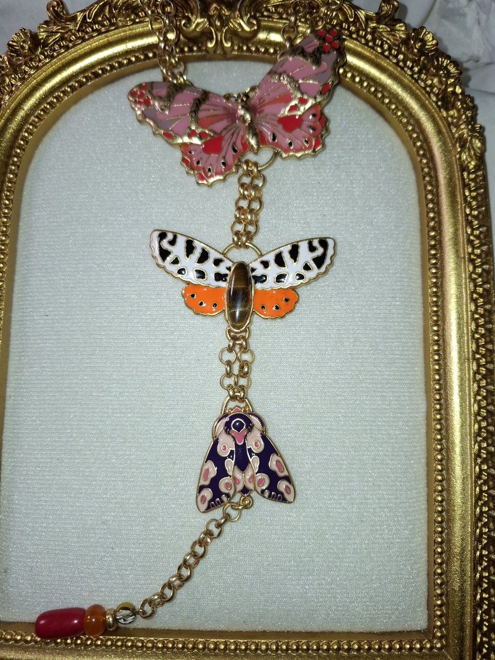 ZARA NEW WOMAN BEADED BUTTERFLY NECKLACE